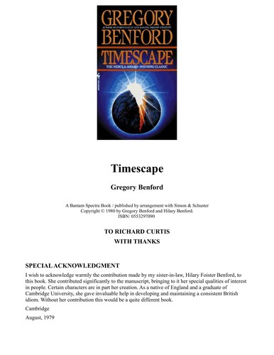 Cover of Timescape