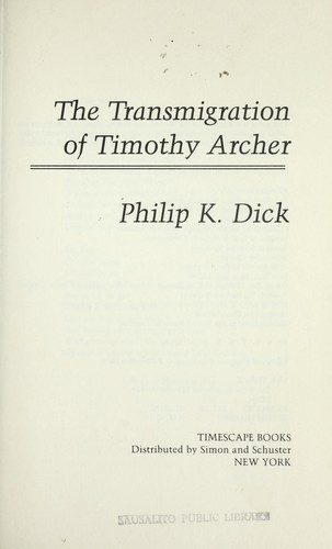 Cover of The Transmigration of Timothy Archer
