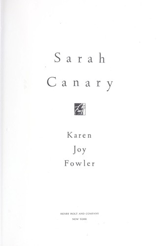 Cover of Sarah Canary